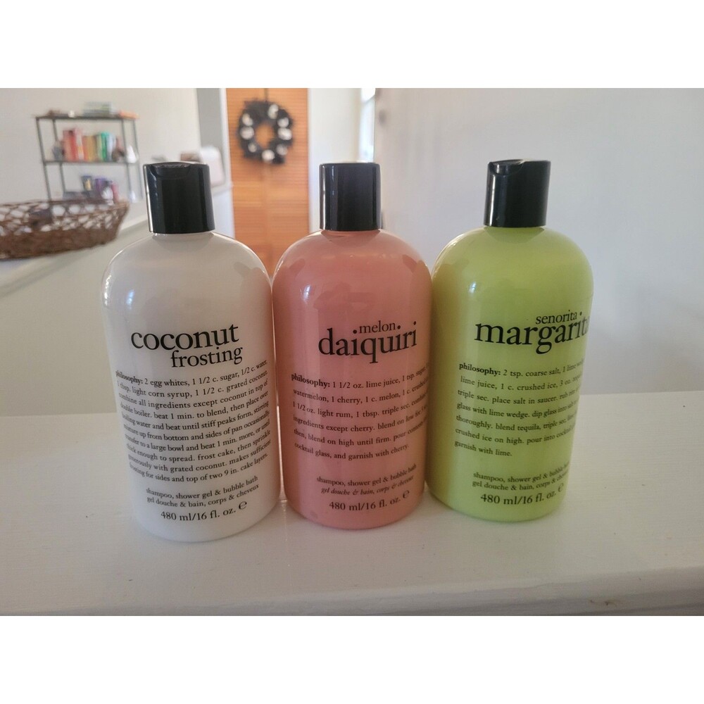 Coconut Frosting Melon Daiquiri & Senorita Margarita 3-in-1 Shower Gel 16oz.